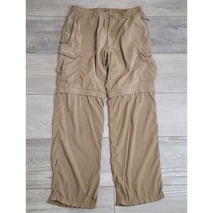 🌲Montbell Pants Men's M 32x31 Khaki Stretch Cargo Convertible Hiking Gorpcore